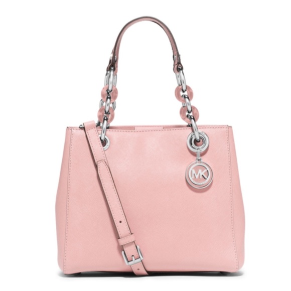 Michael Kors Saffiano Leather Cynthia Satchel - Picture 6 of 16